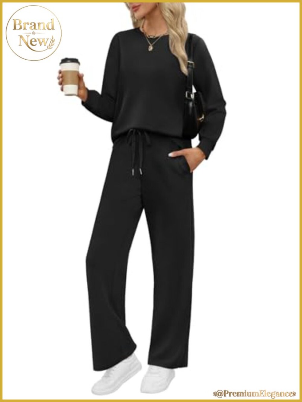 WIHOLL Women's 2 Piece Lounge Set Sweatsuit Tracksuit Travel Outfit